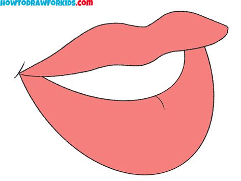 How to Draw Cartoon Lips - Easy Drawing Tutorial For Kids