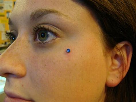 Cheek Piercing – Dermal, Dimple, Cheekbone, Pictures, Jewelry, Scars ...