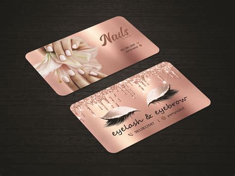 Eyelash Business Cards Templates