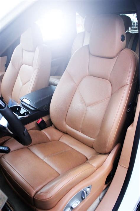 Beige car interior stock photo. Image of design, inside - 37929720