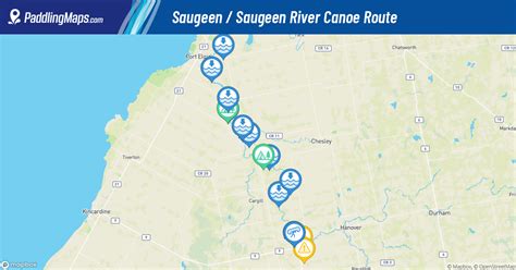 Saugeen River Canoe Route - Saugeen - Ontario Trip - PaddlingMaps