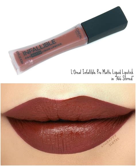 L'Oreal Infallible Pro Matte Liquid Lipsticks in "366 Stirred": Review ...