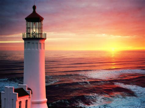 Lighthouse At Sunset Wallpapers - Wallpaper Cave