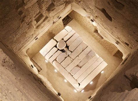 Inside the Step Pyramid of Djoser, Saqqara, Egypt Stock Image - Image ...