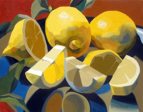 "Lemon and Leaves" sold | Art painting, Oil painting, Still life painting