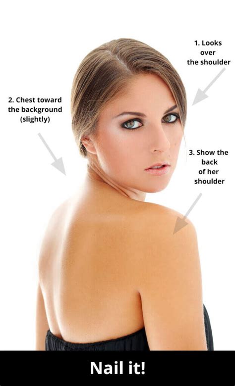 Looking Over the Shoulder Pose Explained - How to Pose Shoulders