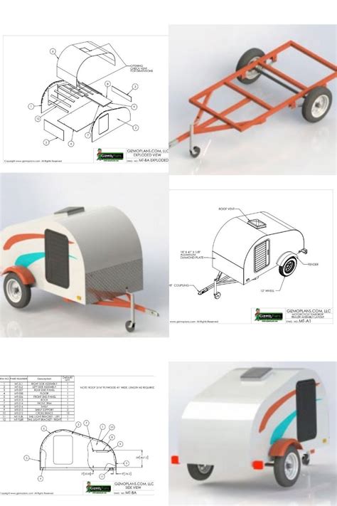 Motorcycle Teardrop Trailer Plans (Detailed Downloadable) | Diy ...