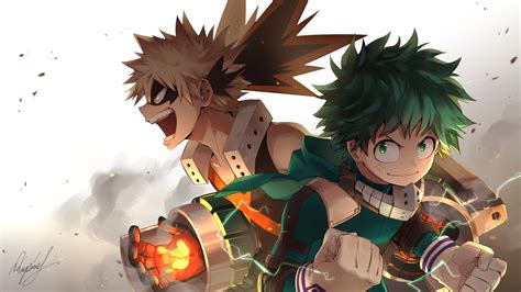 2560x1440 Resolution Izuku Midoriya and Katsuki Bakugou Art 1440P ...