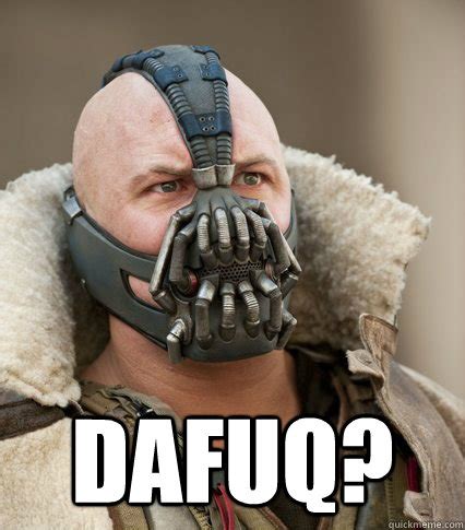 wears a mask to reduce air pollution - Bane is confused - quickmeme