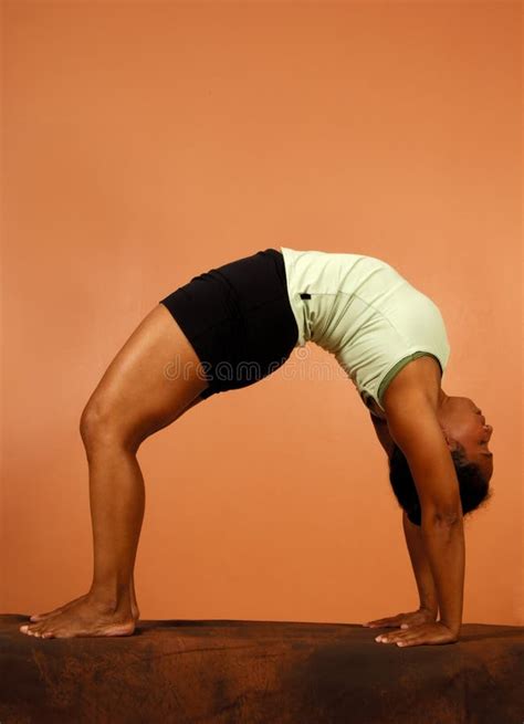 Yoga Pose Backward Bend stock image. Image of fitness - 3200615