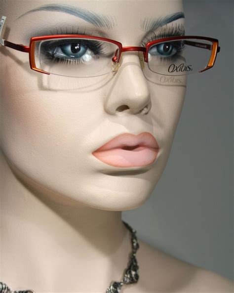 Unworn OXIBIS 'Kiska' Women's Partially Rimless Slim Satin Red Glasses ...