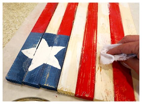 DIY Wooden American Flag - 2 Bees in a Pod