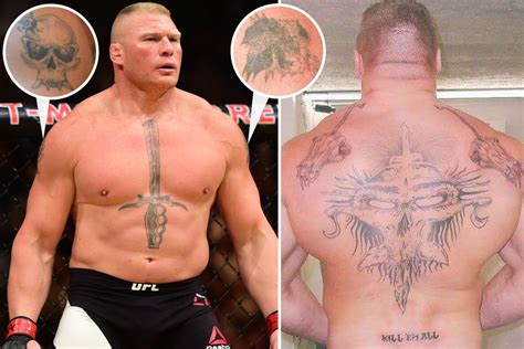 Brock Lesnar tattoos: What do the WWE legend’s sword on chest pointing ...