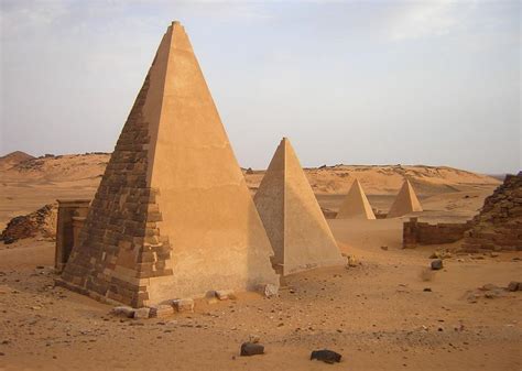 The Nubian Meroe Pyramids in Sudan