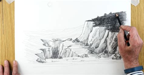 How to Draw Cliffs and Crevasses by Paul Priestley