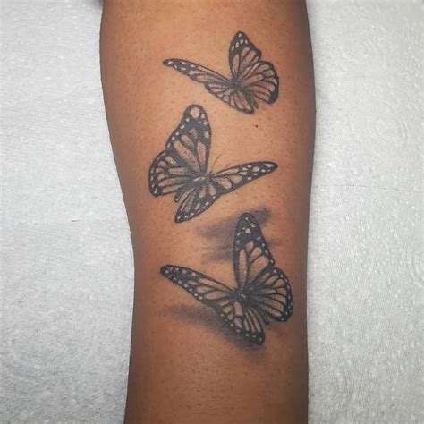 Flying Butterfly Tattoo