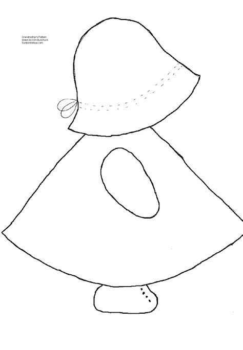 Sunbonnet Sue Template