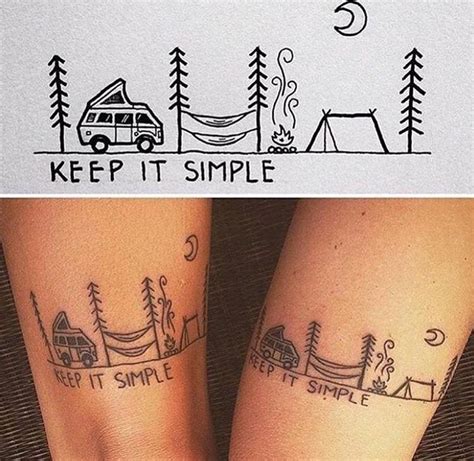 Small Simple Hippie Tattoos