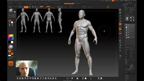 Human anatomy sculpting in Zbrush - from scratch to ready model of 3d ...