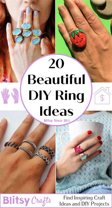 20 Creative DIY Ring Ideas to Make - Blitsy