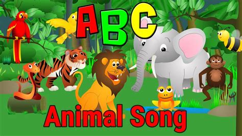 Animals Alphabet Phonics Song for Kids | A is for Ant B is for Bear ...