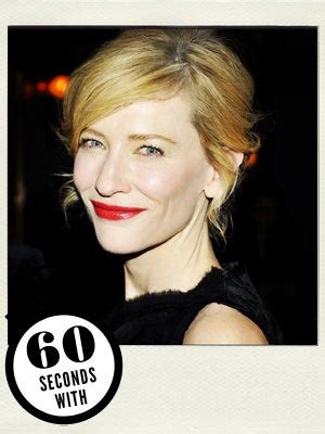 Cate Blanchett Interview - Cate Blanchett Skin Tips