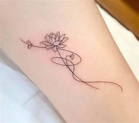 Lotus flower tattoo for women photos