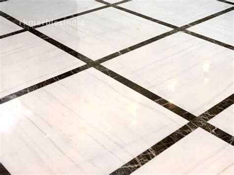 Pure White Marble Floor Tiles