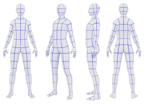 Average Joe Character Turn Sheet | Blender character modeling ...