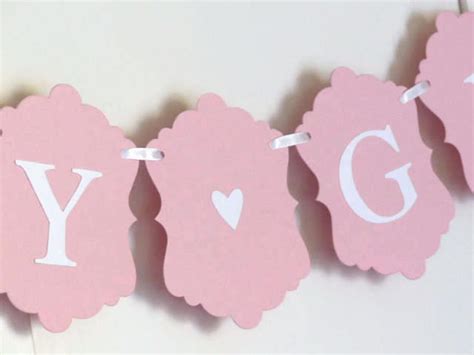 Baby Girl Banner Pink Baby Shower Banner Christening - Etsy