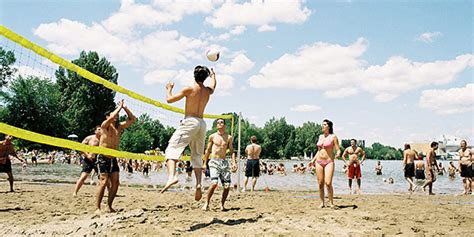 A beach in Montréal - Parc Jean-Drapeau