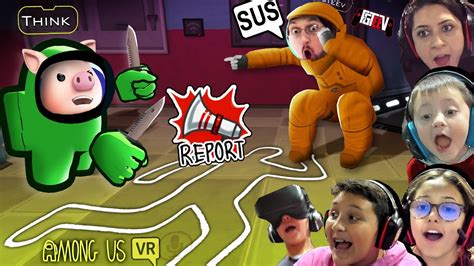 AMONG US in VR CHAT! Virtual Reality is SUS! (FGTeeV 1st Person ...