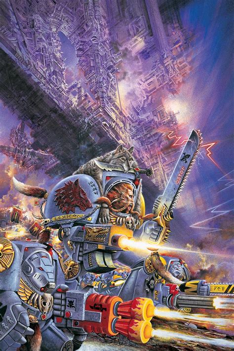 Space Wolf Terminators - WARHAMMER ART