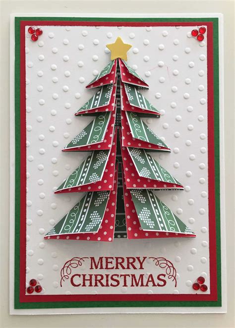 Cby Handmade – Christmas Greeting Card With Paper-Folded 3-D pertaining ...