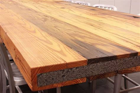 Reclaimed Heart Pine Table Top Inexpensive Countertops, Cheap ...