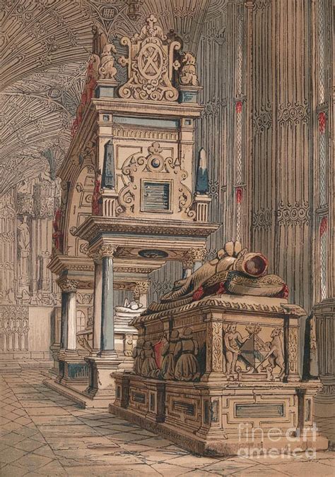 Tomb Of Queen Elizabeth, 1845 by Print Collector