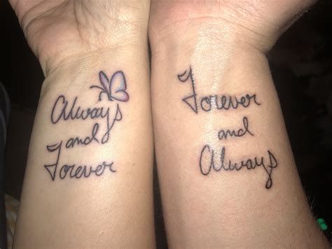 Always and Forever Couple Tattoos