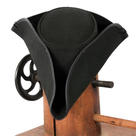 Blackbeard - Tricorne Leather Pirate Hat by American Hat Makers