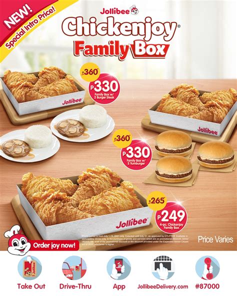 EXTENDED Special Introductory Price: New Jollibee Chickenjoy Family Box ...