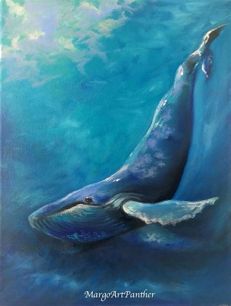 Humpback Whale Painting Whale Art Oil Painting | Etsy | Whale painting ...