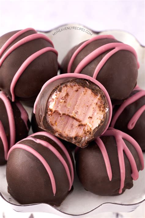 Chocolate Raspberry Truffles - My Heavenly Recipes