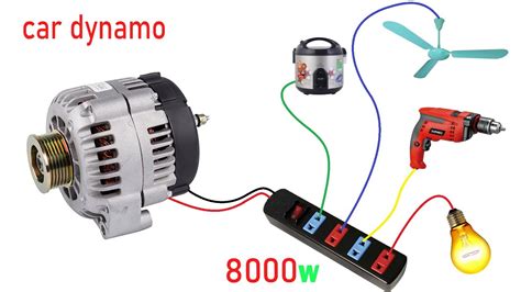 How to turn Car Dynamo into a 220V electric Generator - YouTube