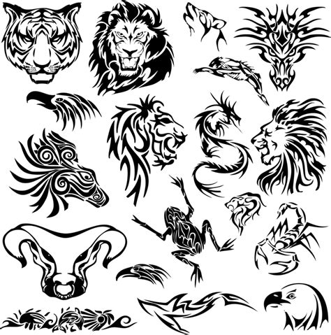 Tribal Animal Tattoos Stencil Designs | Tattooshunt.com - Cliparts.co