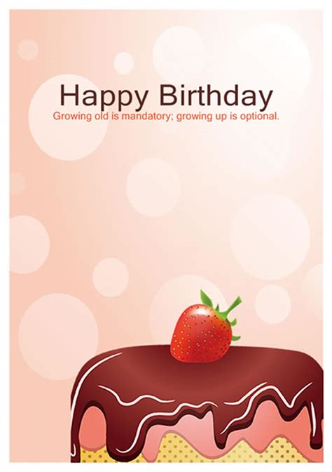 Template Happy Birthday Printable Cards Fabulous : Greeting Cards