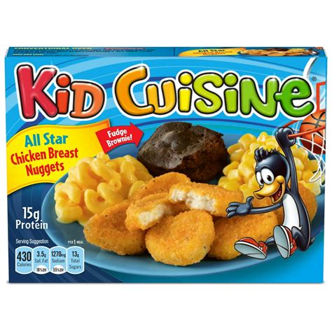 Kid Cuisine Chicken Breast Nuggets Macaroni And Cheese Sauce, Corn ...