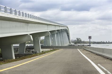 Sanibel Causeway and Bridge in Florida Stock Image - Image of mainland ...