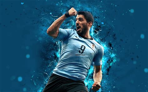 Download wallpapers 4k, Luis Suarez, abstract art, Uruguay National ...