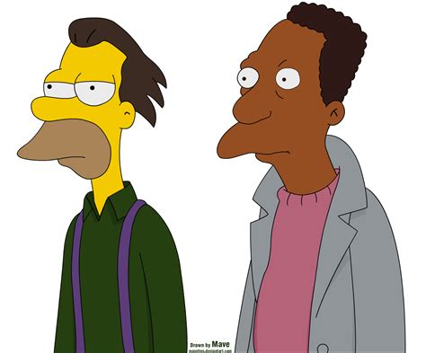 Lenny and Carl drawn by Mavetms. | The simpsons, Fictional characters ...