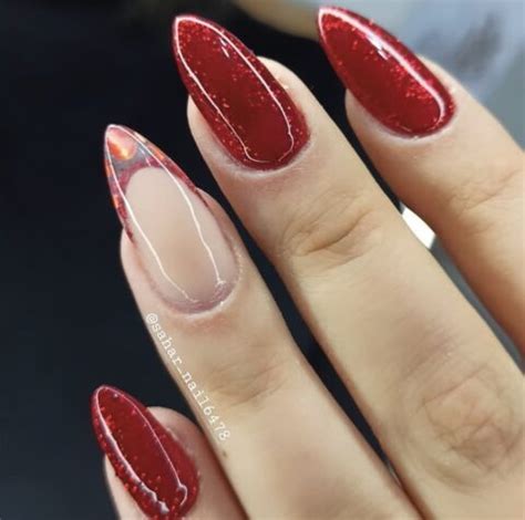 Sparkle and Shine with 50 Ravishing Red Glitter Nail Designs: Elevate ...