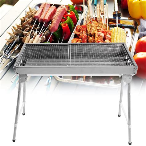 Tebru Grill, Camping Barbecue Stove, Outdoor Large Size Foldable ...